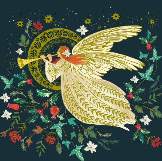 'Angelic Herald' Christmas card (Pack of 10)